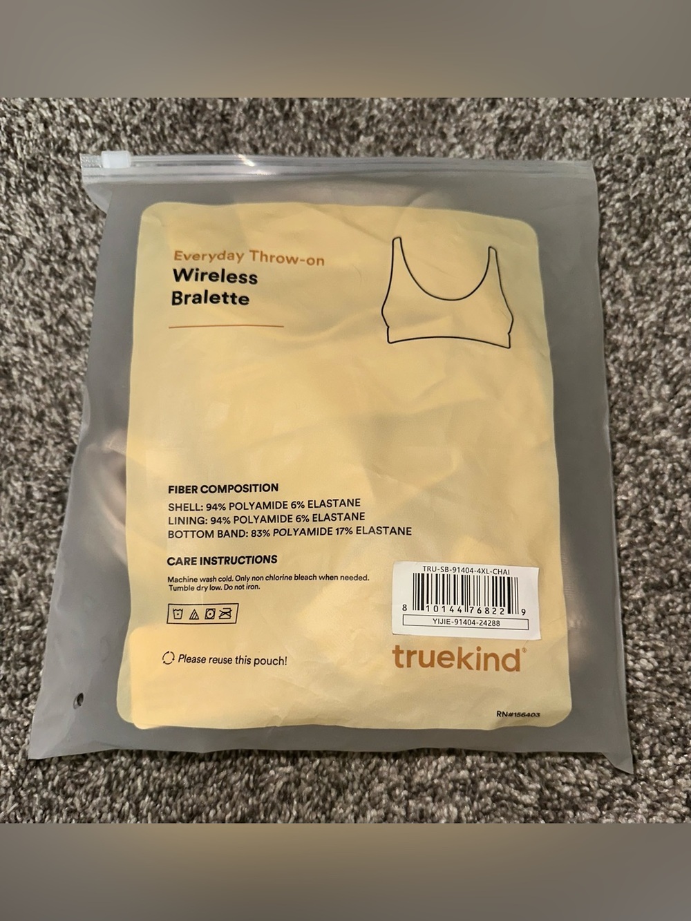 NEW Shapermint Truekind® Everyday Throw-On Wireless Bralette 4XL 4X Chai - Picture 8 of 11